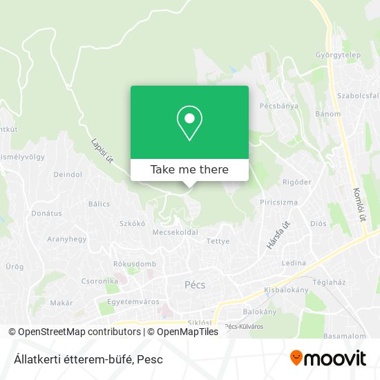 Állatkerti étterem-büfé map