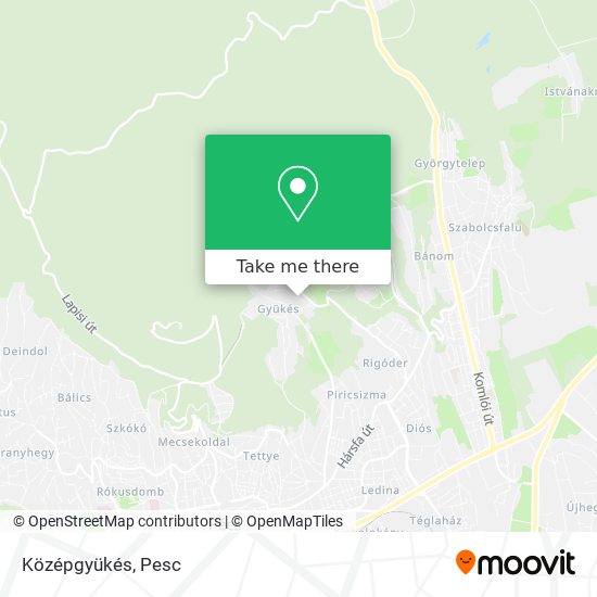 Középgyükés map