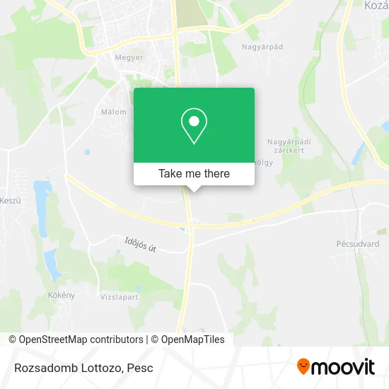 Rozsadomb Lottozo map