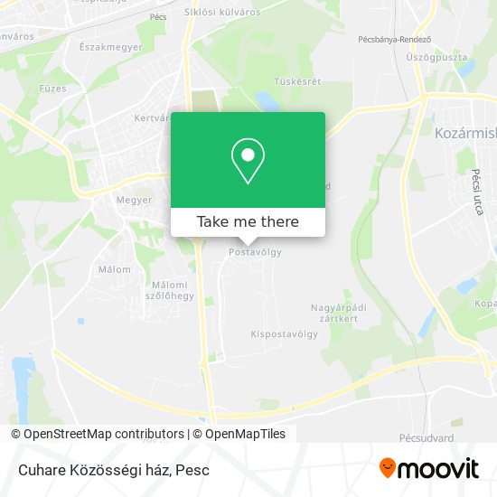 Cuhare Közösségi ház map