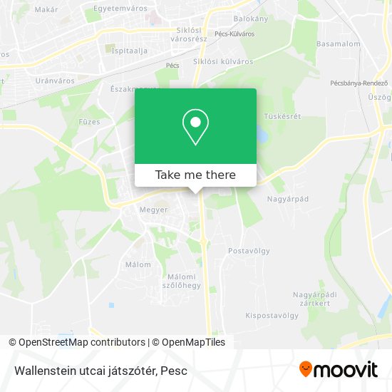 Wallenstein utcai játszótér map