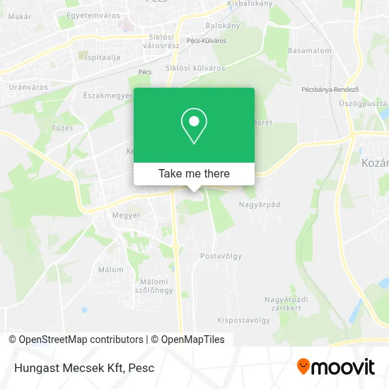 Hungast Mecsek Kft map