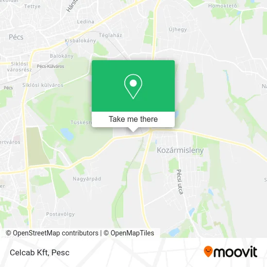 Celcab Kft map