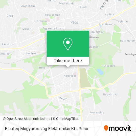 Elcoteq Magyarország Elektronikai Kft map