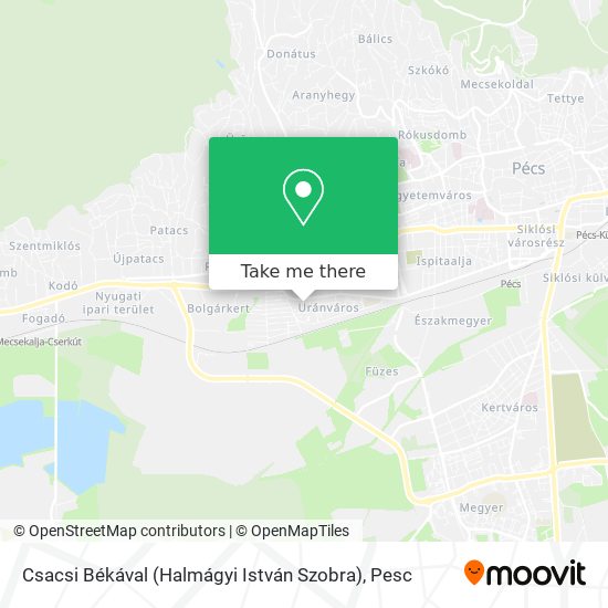 Csacsi Békával (Halmágyi István Szobra) map