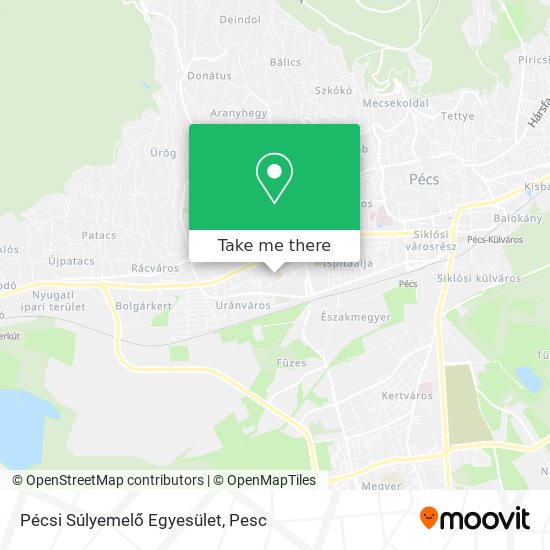 Pécsi Súlyemelő Egyesület map