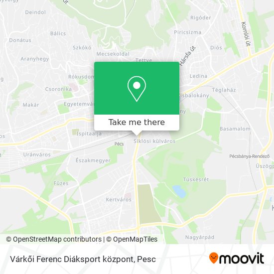 Várkői Ferenc Diáksport központ map