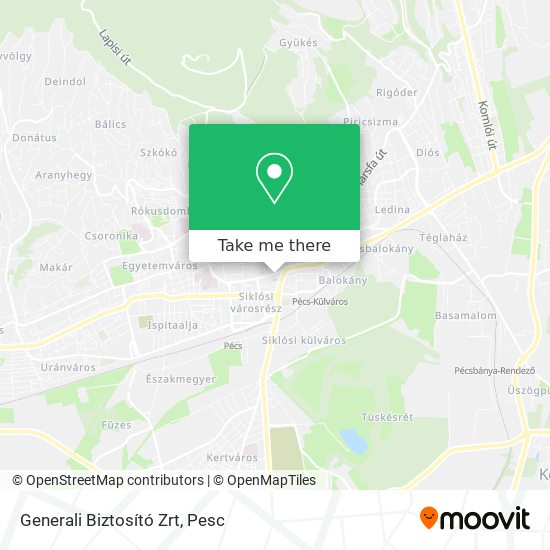 Generali Biztosító Zrt map