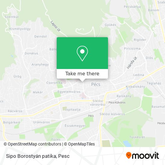 Sipo Borostyán patika map