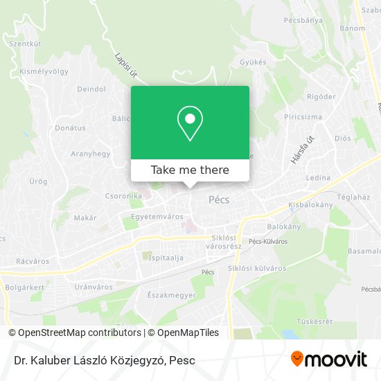 Dr. Kaluber László Közjegyzó map