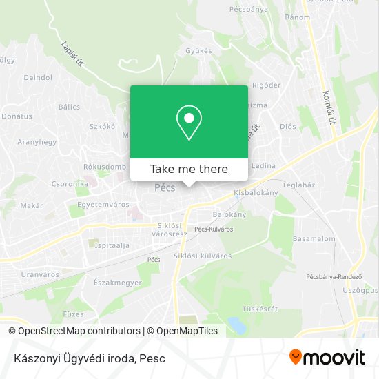 Kászonyi Ügyvédi iroda map
