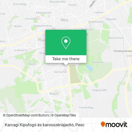 Karcagi Kipufogó és karosszériajavító map
