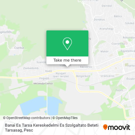 Banai Es Tarsa Kereskedelmi Es Szolgaltato Beteti Tarsasag map