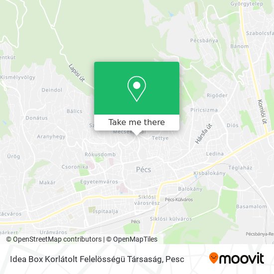 Idea Box Korlátolt Felelösségü Társaság map