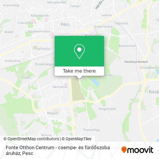 Fonte Otthon Centrum - csempe- és fürdőszoba áruház map