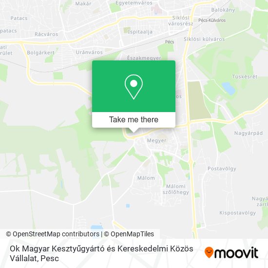 Ok Magyar Kesztyűgyártó és Kereskedelmi Közös Vállalat map