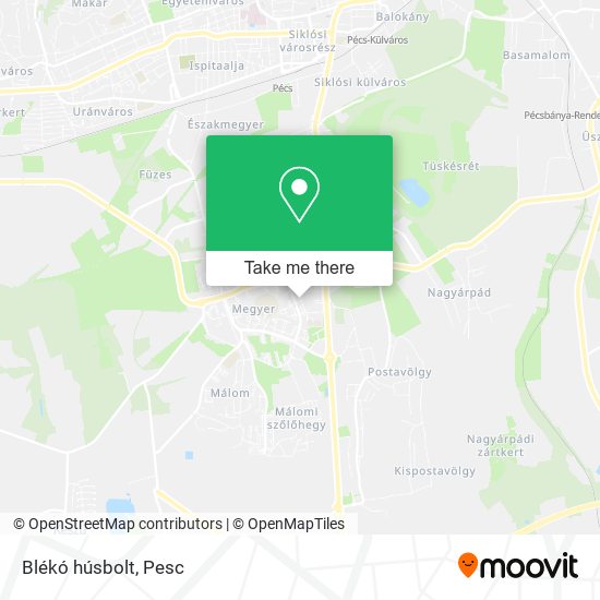Blékó húsbolt map