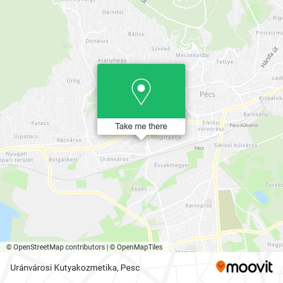 Uránvárosi Kutyakozmetika map
