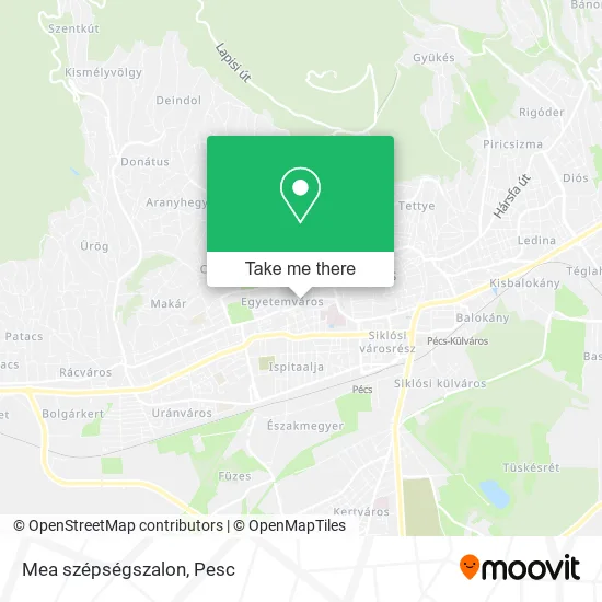 Mea szépségszalon map
