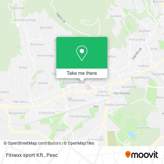 Fitnexx sport Kft. map