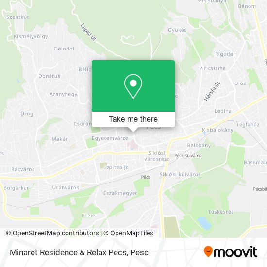 Minaret Residence & Relax Pécs map