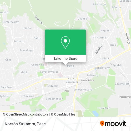 Korsós Sírkamra map