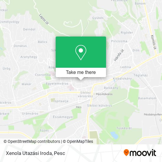 Xenola Utazási Iroda map