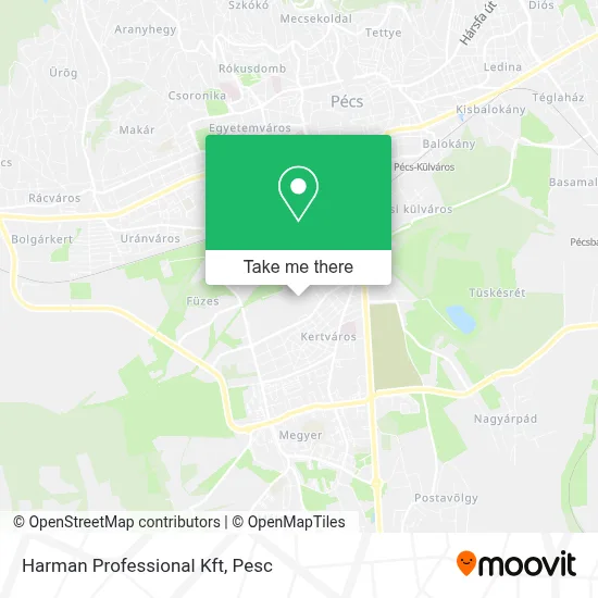 Harman Professional Kft map