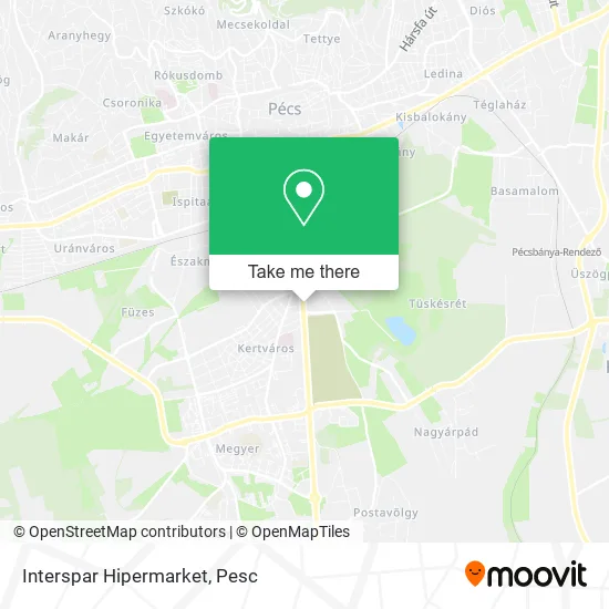 Interspar Hipermarket map