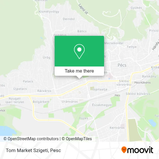 Tom Market Szigeti map