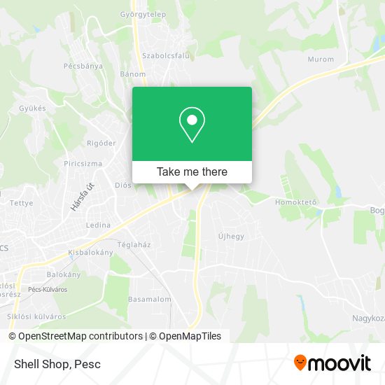 Shell Shop map