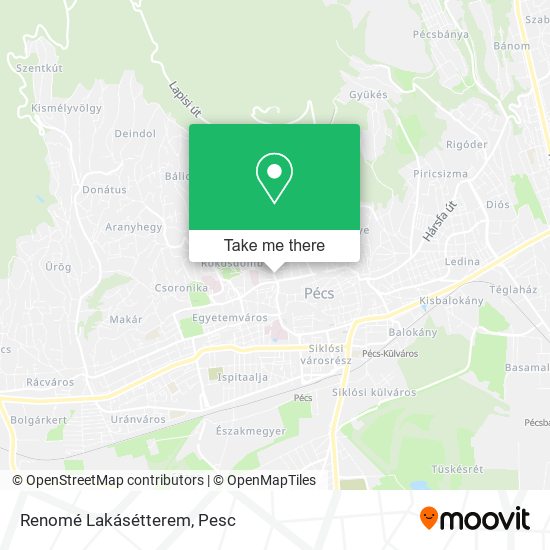 Renomé Lakásétterem map