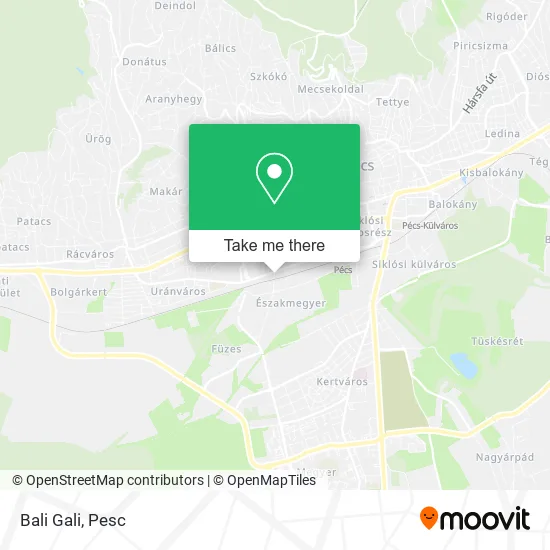 Bali Gali map
