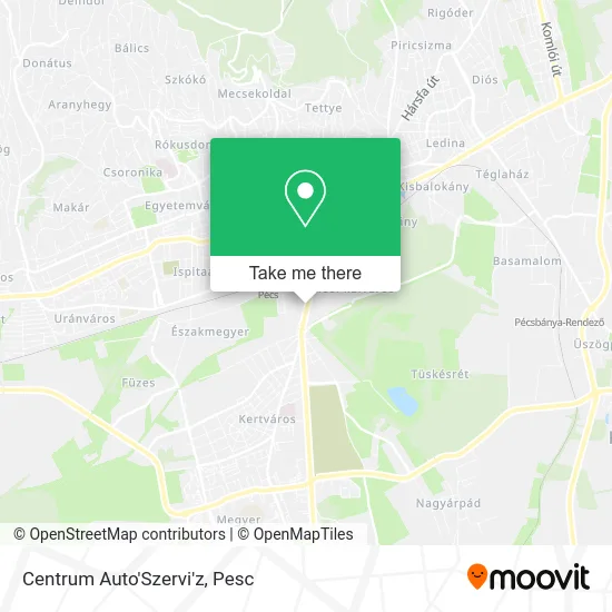 Centrum Auto'Szervi'z map