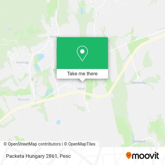 Packeta Hungary 2861 map