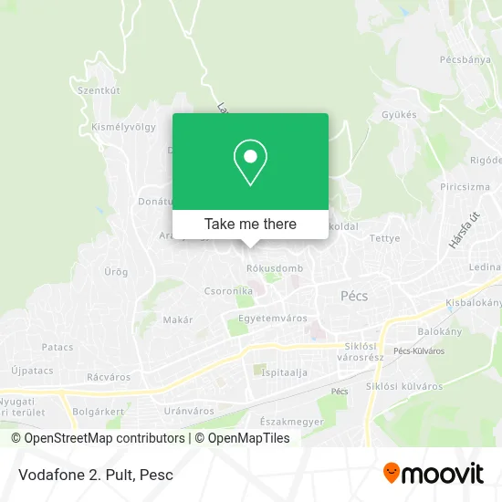 Vodafone 2. Pult map