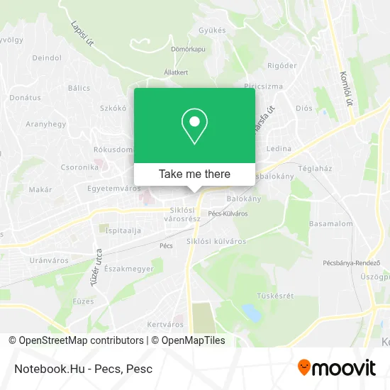 Notebook.Hu - Pecs map