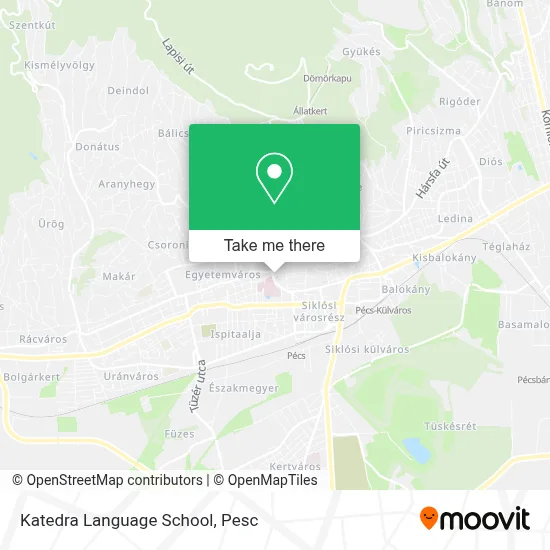 Katedra Language School map