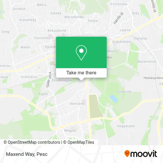 Maxend Way map