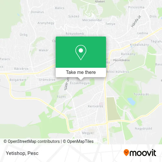 Yetishop map