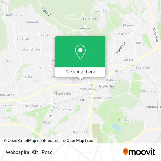 Webcapital Kft. map
