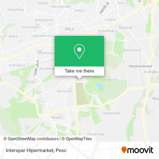 Interspar Hipermarket map