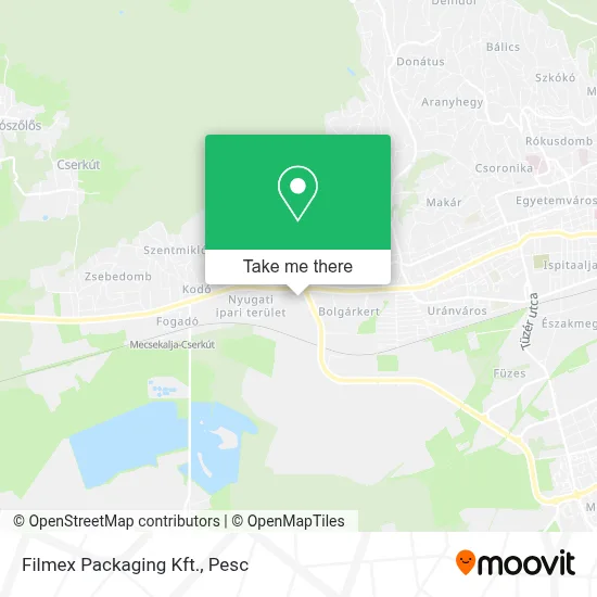 Filmex Packaging Kft. map