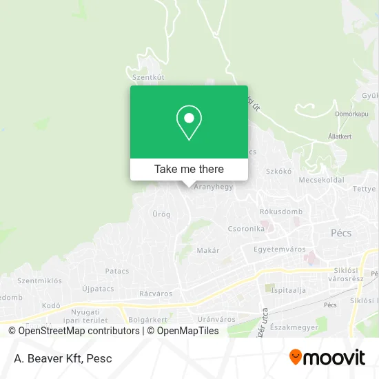 A. Beaver Kft map