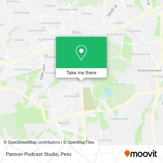 Pannon Podcast Studio map