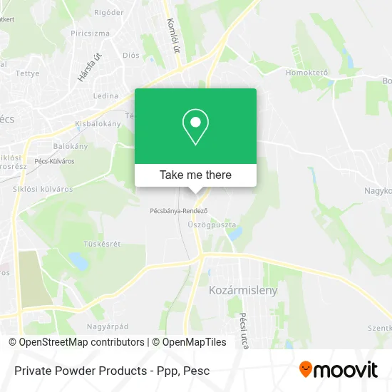 Private Powder Products - Ppp map