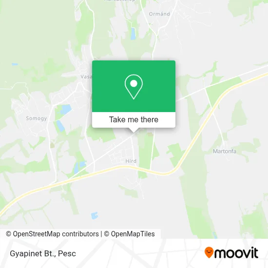 Gyapinet Bt. map
