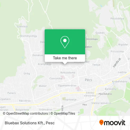 Bluebax Solutions Kft. map