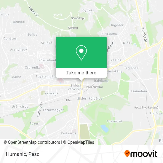 Humanic map