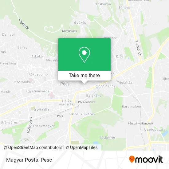 Magyar Posta map